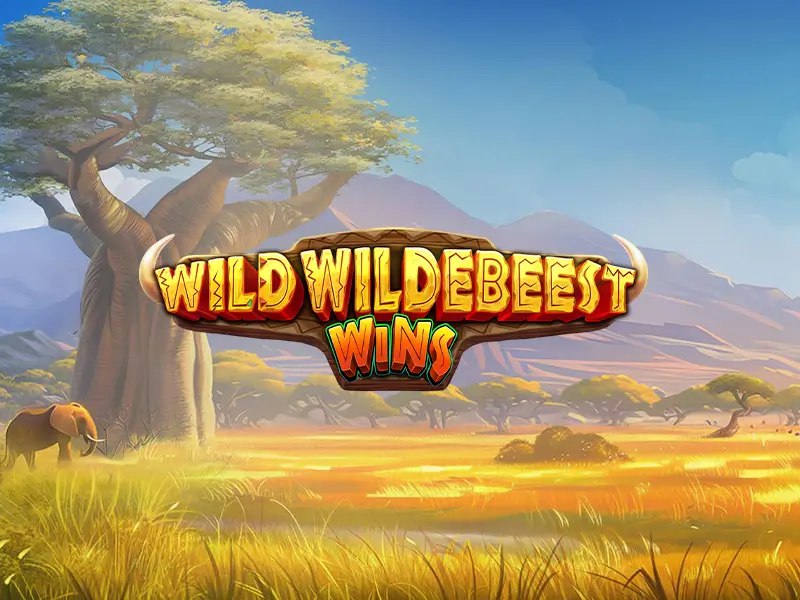 Wild Wildebeest Wins - Slot popular no 3f Cassino com RTP de 96.55% e multiplicador de até 5,000x